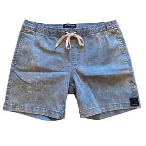 Quiksilver Dark Rituals Acid Wash Volley Shorts Blue Men's Size Medium